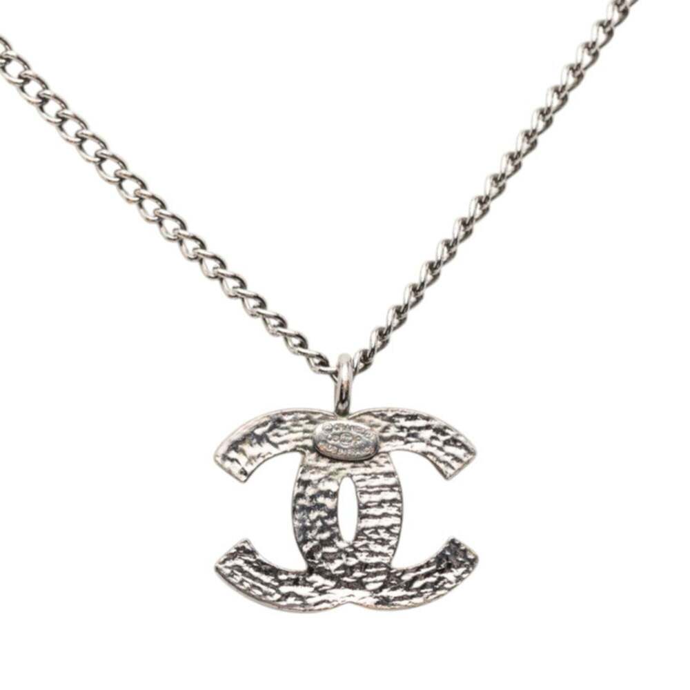 CHANEL Silver Logo Necklace - Picture 2 of 5